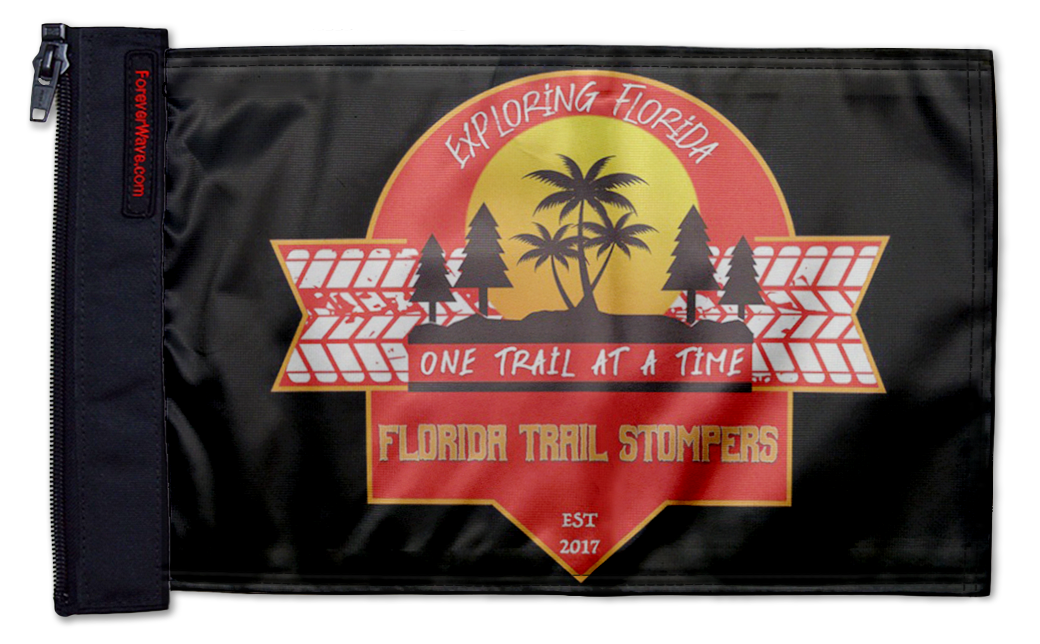 Florida Trail Stompers Flag 12"x18" Forever Wave Flag