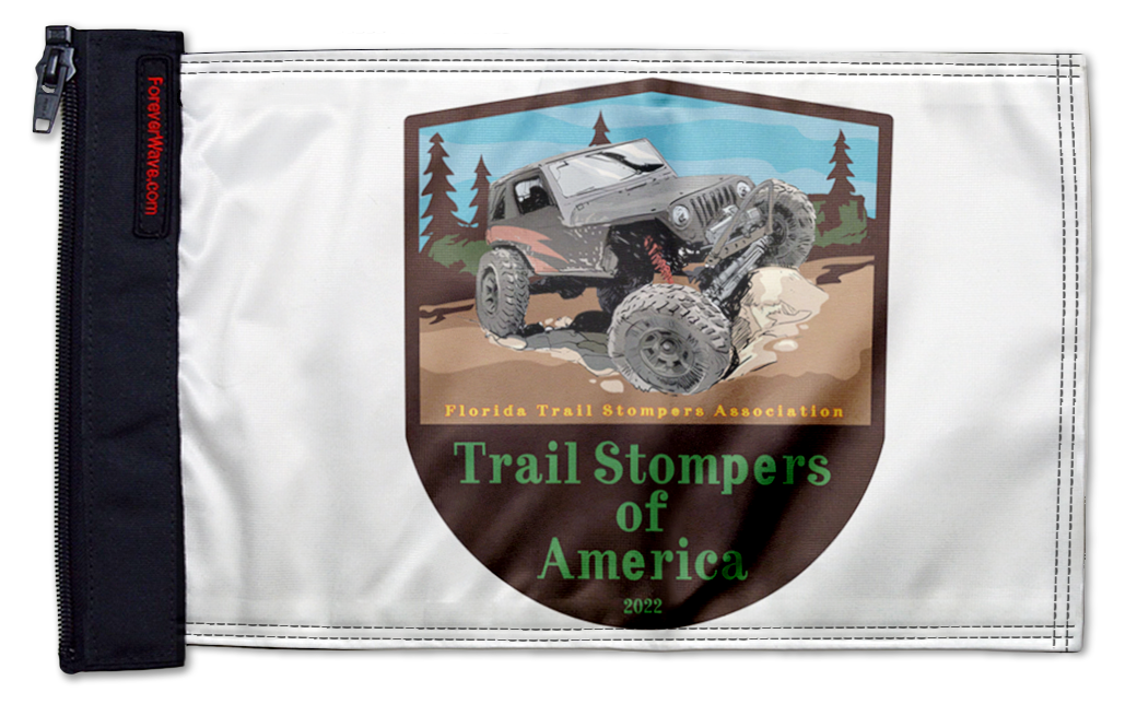 Florida Trail Stompers Flag 12"x18" Forever Wave Flag