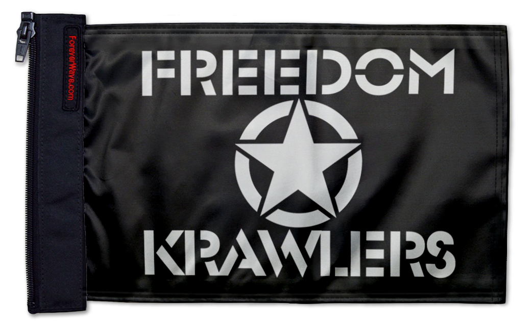Freedom Krawlers Flag 12"x18" Forever Wave Flag