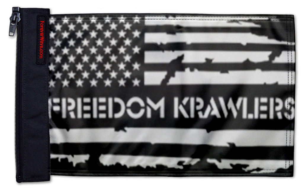 Freedom Krawlers Flag 12"x18" Forever Wave Flag