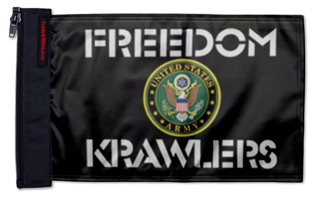 Freedom Krawlers Flag 12"x18" Forever Wave Flag