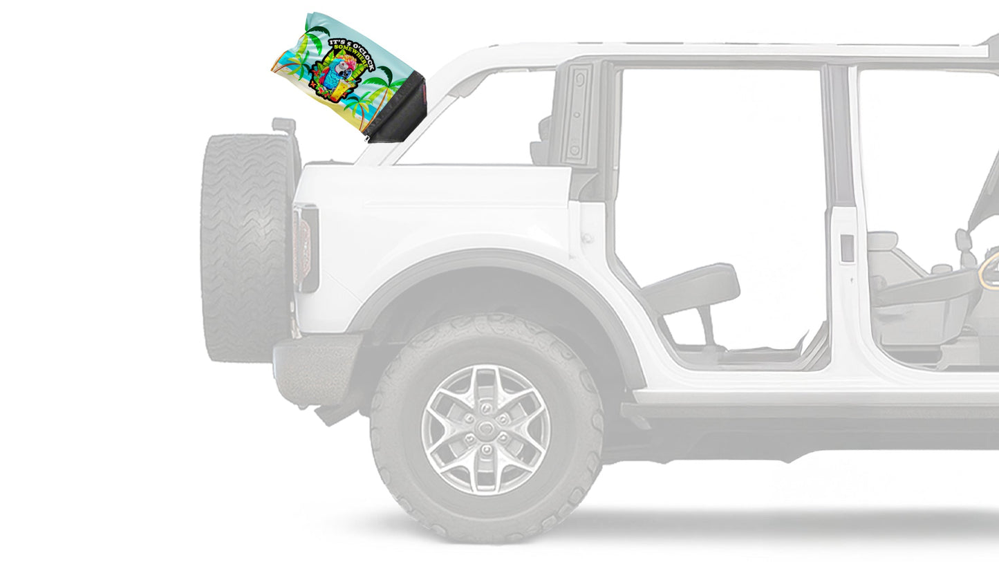 5 O'Clock 12"x18" Forever Wave Flag for Bronco