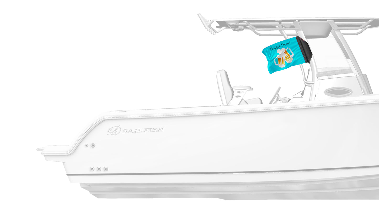 Happy Hour Beers 12"x18" Forever Wave Flag