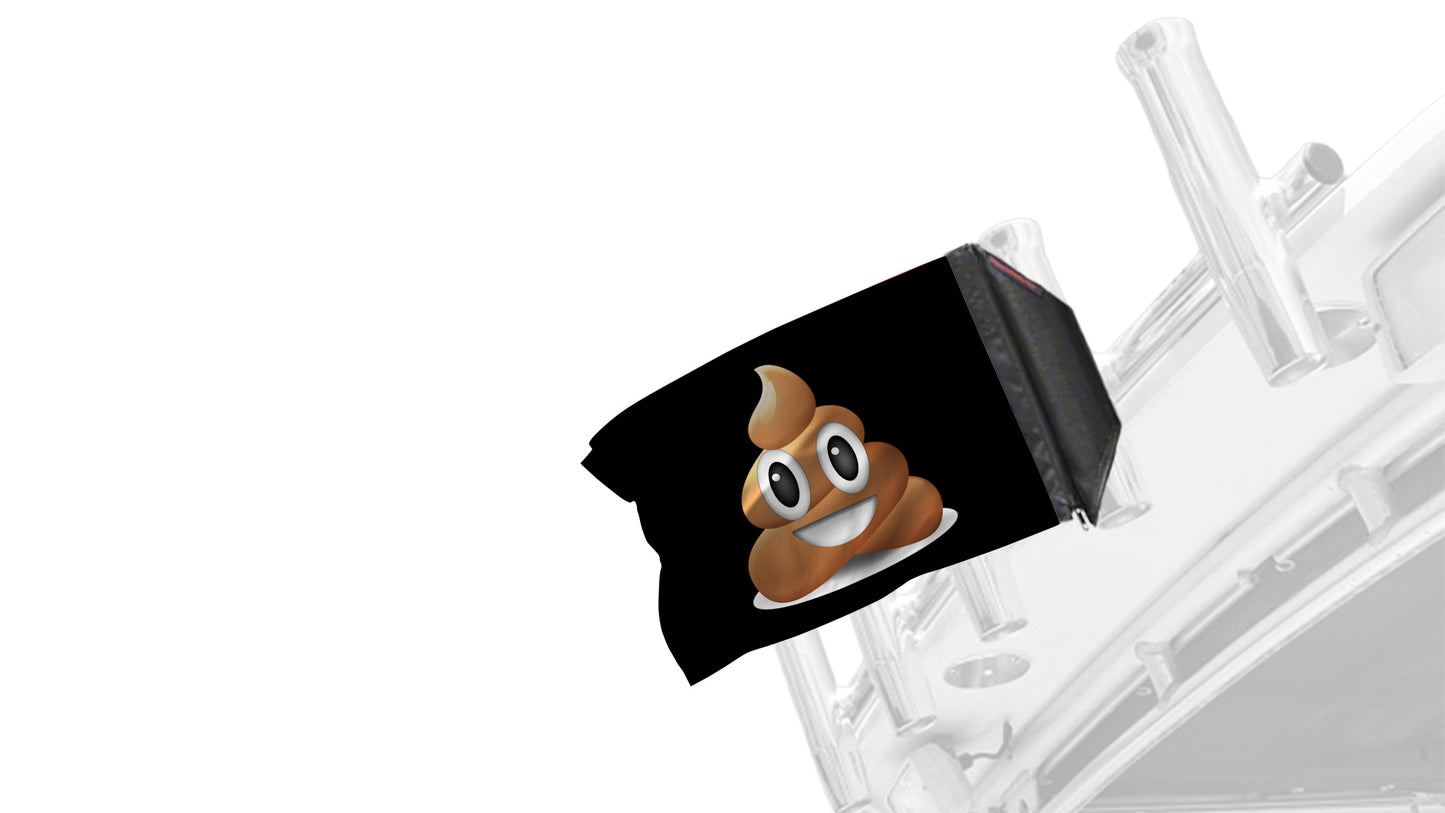 Emoji Poop 12"x18" Forever Wave Flag