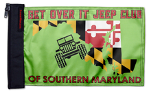 Get Over It Jeep Club 12"x18" Forever Wave Flag