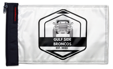 Gulf Side Broncos Flag 12"x18" Forever Wave Flag