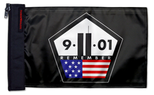 911 Remember 12"x18" Forever Wave Flag for Golf Carts