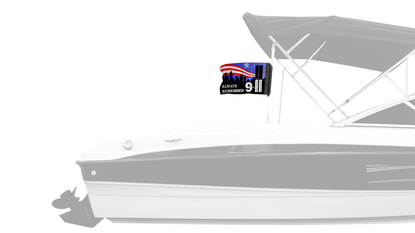 911 Tribute 12"x18" Forever Wave Flag