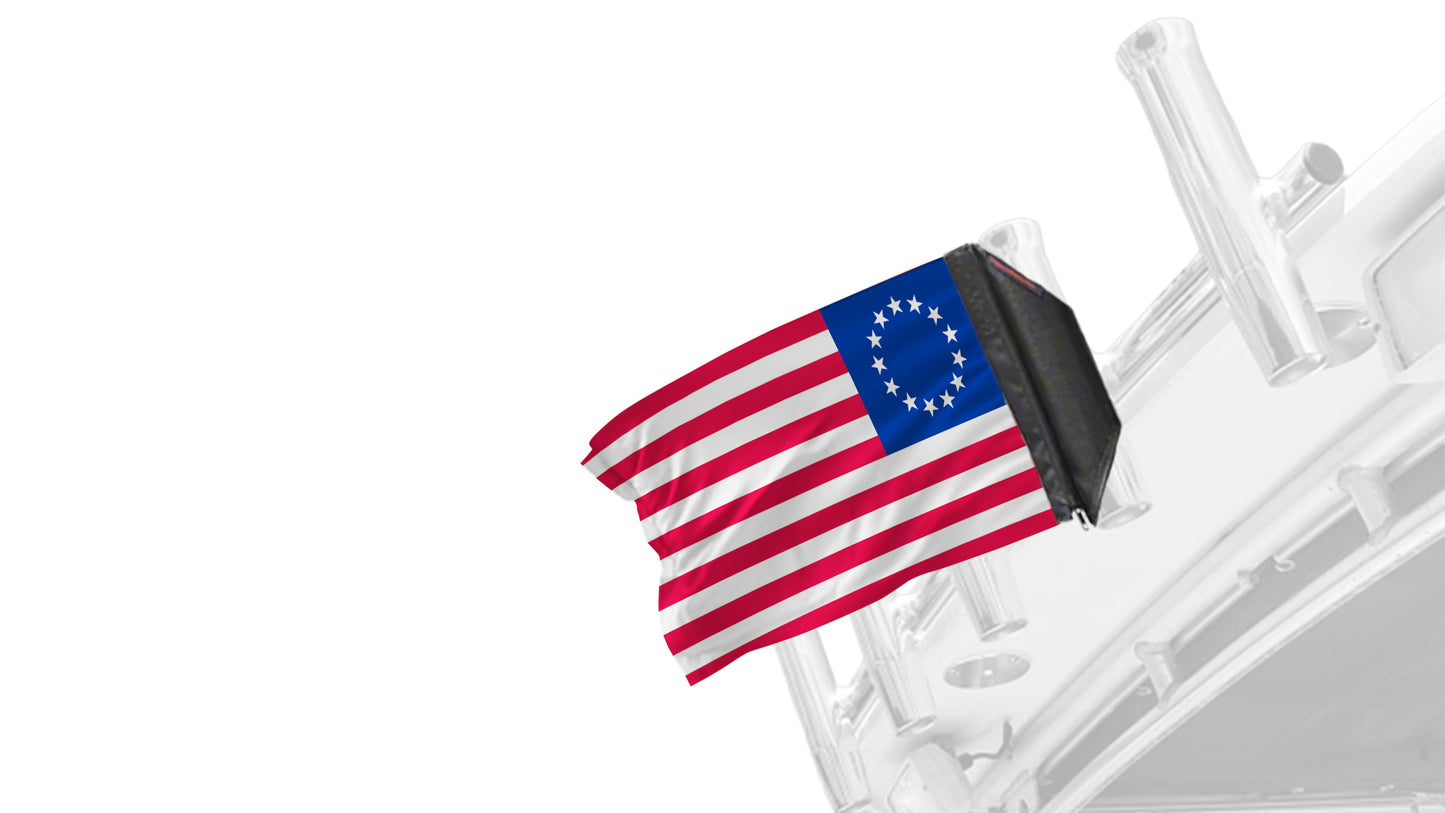 Betsy Ross 12"x18" Forever Wave Flag