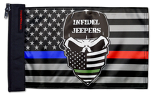 Infidel Jeepers Flag 12"x18" Forever Wave Flag