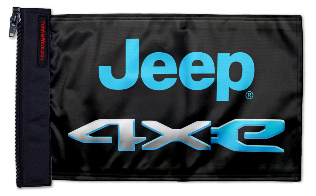 Jeep 4Xe 12"x18" Forever Wave Flag