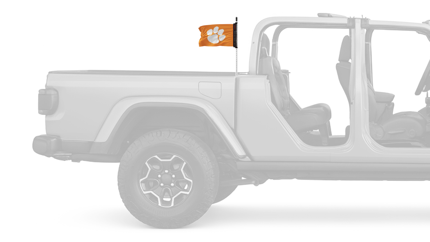 Clemson 11"x17" Forever Wave Flag for Jeep Gladiator JT