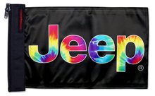 Jeep Tie Dye 12"x18" Forever Wave Flag for Jeep Wrangler CJ-7 and CJ-8 1976-1986