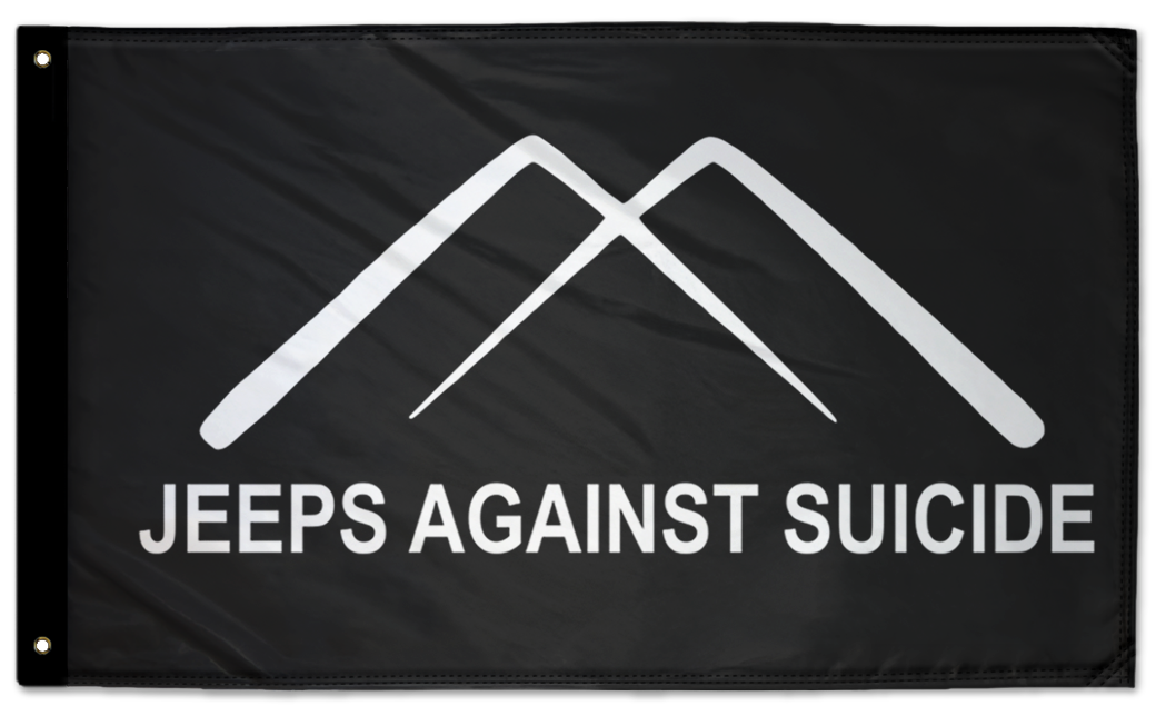 Jeeps Against Suicide 3'x5' Double-Sided Flag
