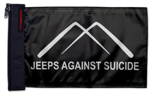 Jeeps Against Suicide Flag 12"x18" Forever Wave Flag