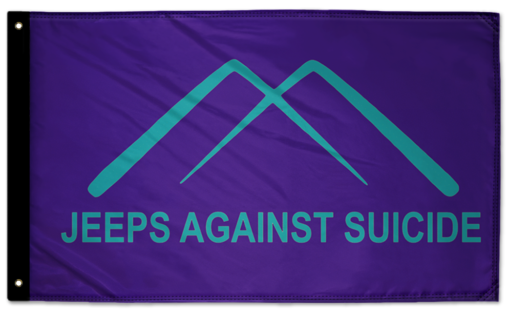 Jeeps Against Suicide 3'x5' Double-Sided Flag