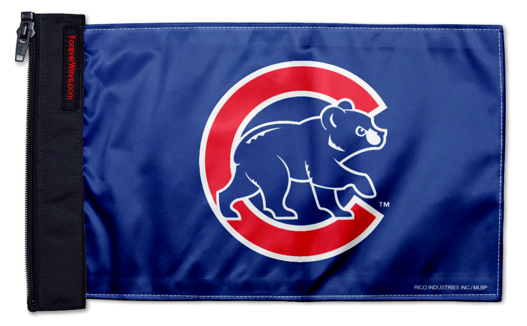 Chicago Cubs Crawling Cub 11"x17" Forever Wave Flag for UTVs