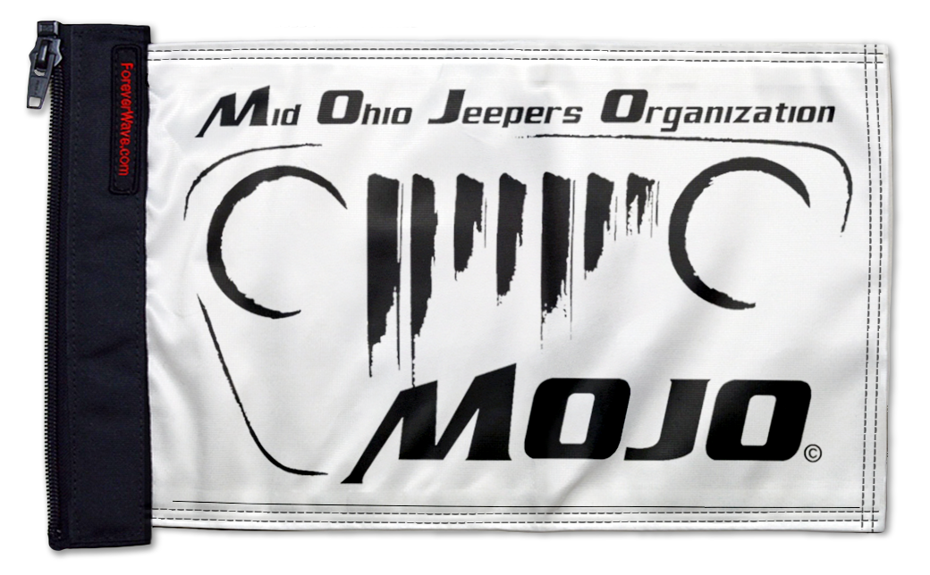 Mid Ohio Jeepers Organization Flag 12"x18" Forever Wave Flag