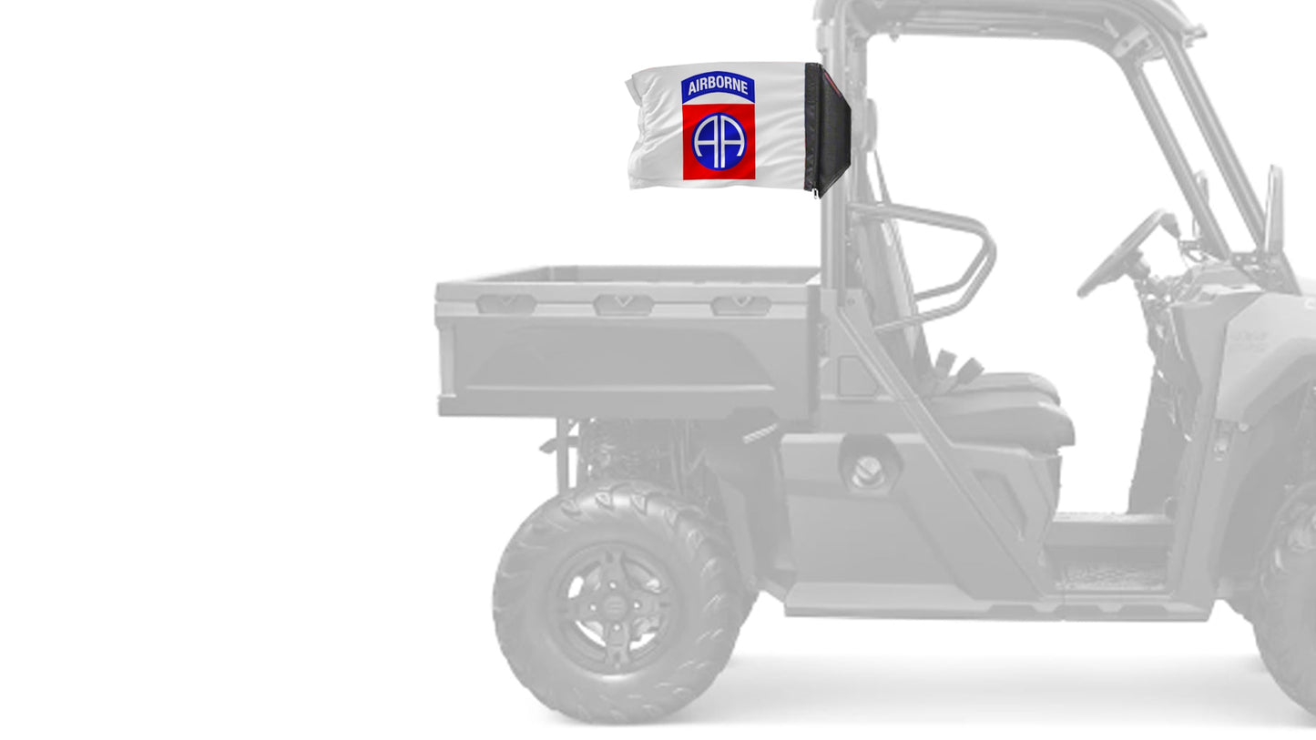 Airborne 82nd Division 12"x18" Forever Wave Flag for UTVs
