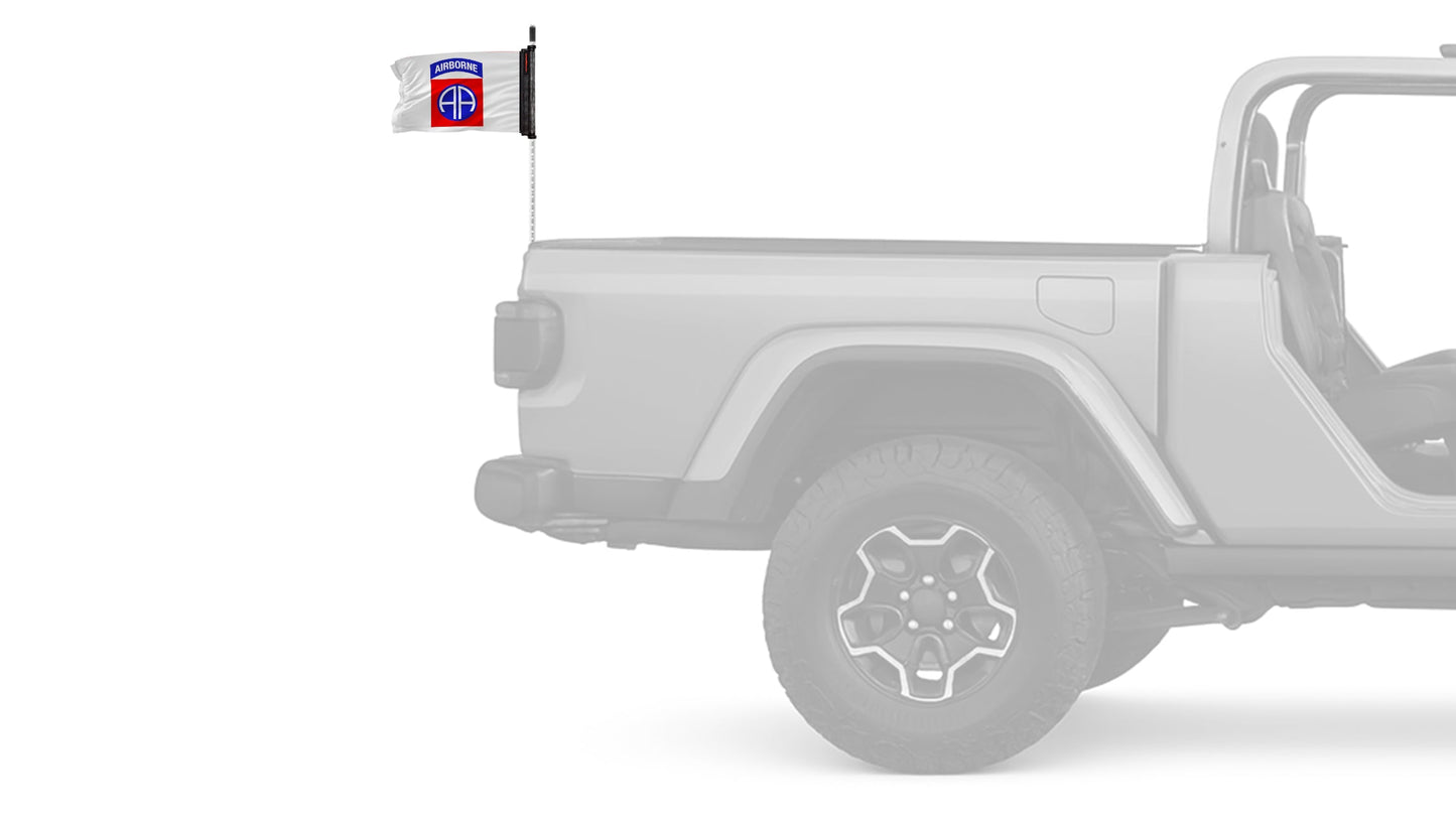 Airborne 82nd Division 12"x18" Forever Wave Flag for Jeep Wrangler LJ 2003-2006