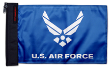 Air Force Blue12"x18" Forever Wave Flag for Boats
