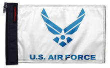 Air Force White12"x18" Forever Wave Flag for Jeep Wrangler LJ 2003-2006