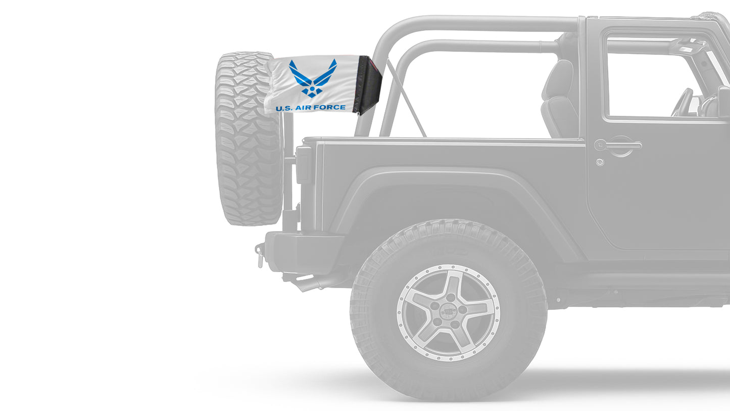 Air Force White 12"x18" Forever Wave Flag