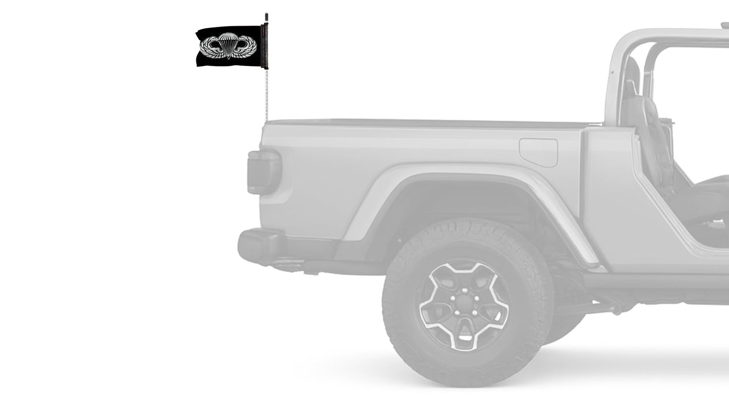 Airborne 12"x18" Forever Wave Flag for Jeep Wrangler JL 2-Door 2018-Present