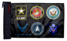 Armed Forces 12"x18" Forever Wave Flag