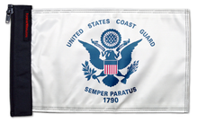 Coast Guard 12"x18" Forever Wave Flag