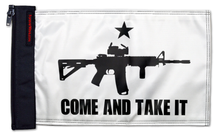 Gonzales Machine Gun 12"x18" Forever Wave Flag for UTVs