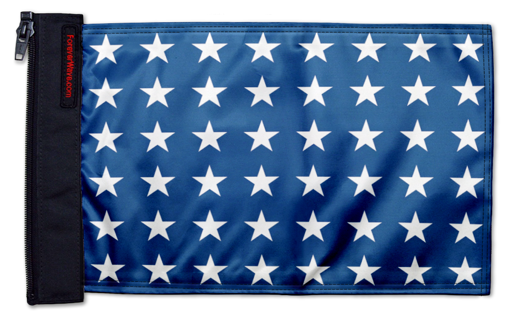 Naval Jack 12"x18" Forever Wave Flag for Jeep Wrangler TJ 1996-2006