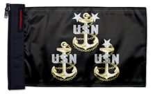 Navy Chief Petty Officers 12"x18" Forever Wave Flag for Jeep Wrangler JLU 4-Door 2018-Present