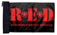 Remember Everyone Deployed 12"x18" Forever Wave Flag for Jeep Wrangler JLU 4-Door 2018-Present