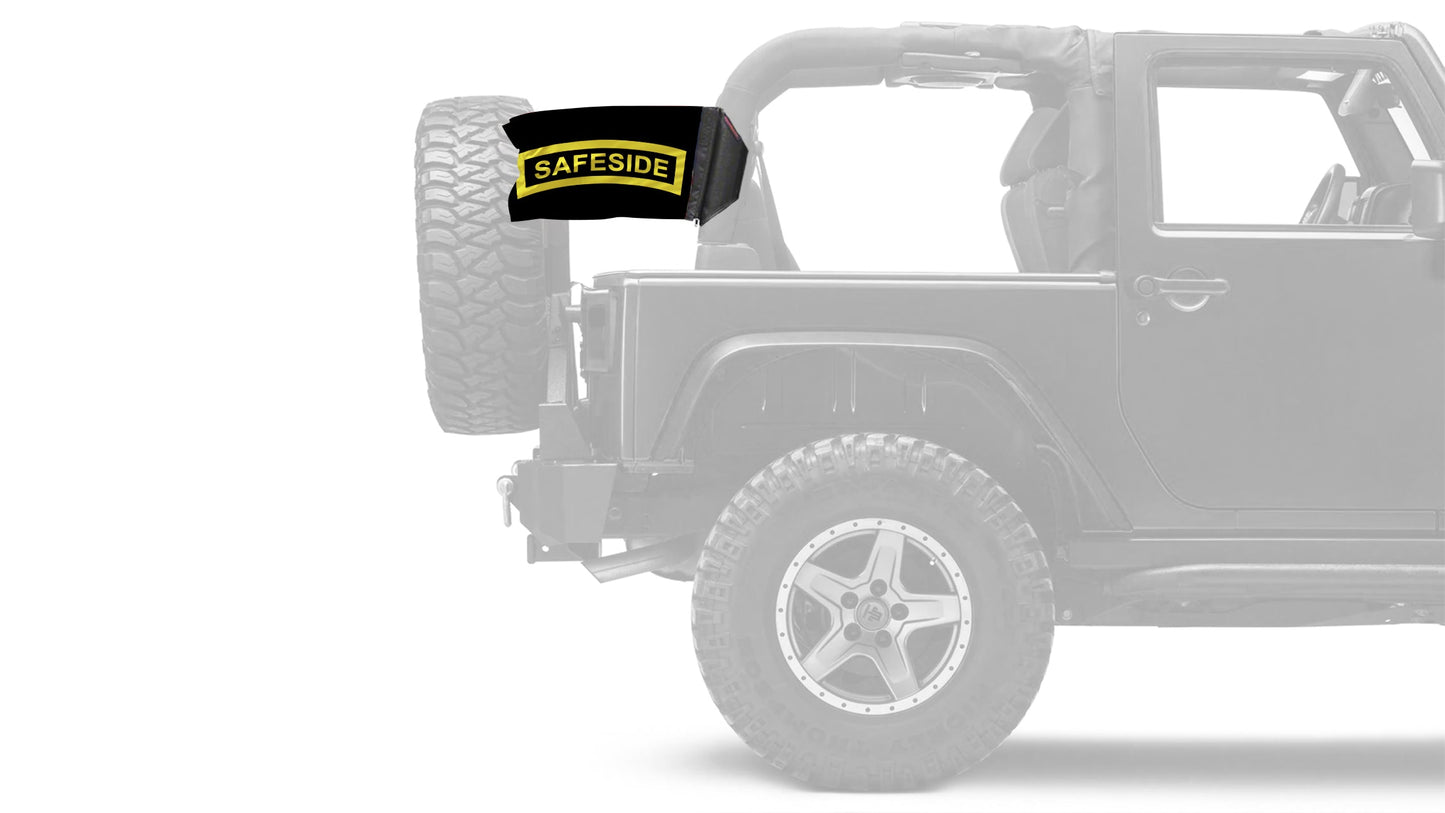 Safeside 12"x18" Forever Wave Flag for Jeep Wrangler TJ 1996-2006
