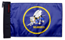 Navy Seabees 12"x18" Forever Wave Flag for Jeep Wrangler JKU 4-Door 2007-2018