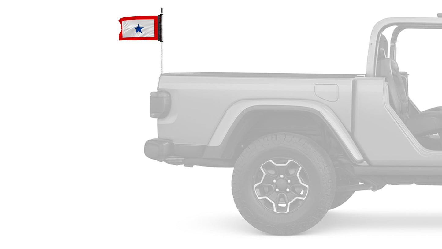Service Blue Star12"x18" Forever Wave Flag for Jeep Wrangler TJ 1996-2006
