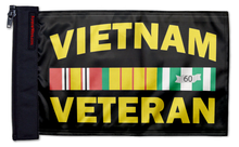 Vietnam Veteran 12"x18" Forever Wave Flag for Jeep Wrangler JLU 4-Door 2018-Present