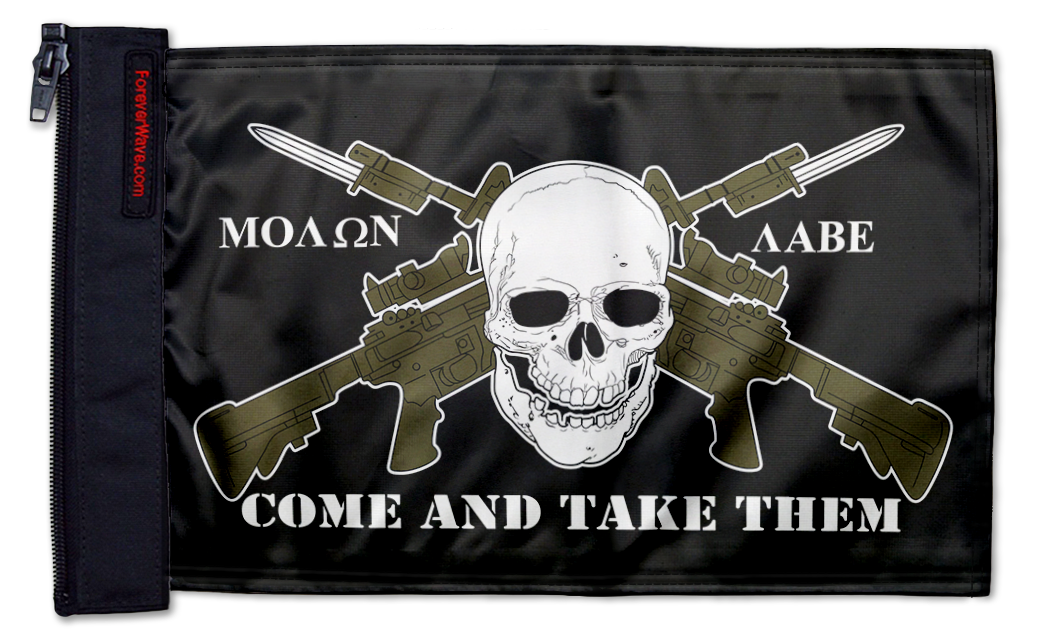 Molan Labe 12"x18" Forever Wave Flag for Jeep Wrangler JKU 4-Door 2007-2018