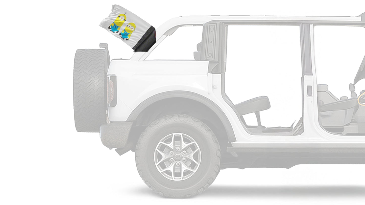 Minions 12"x18" Forever Wave Flag for Bronco