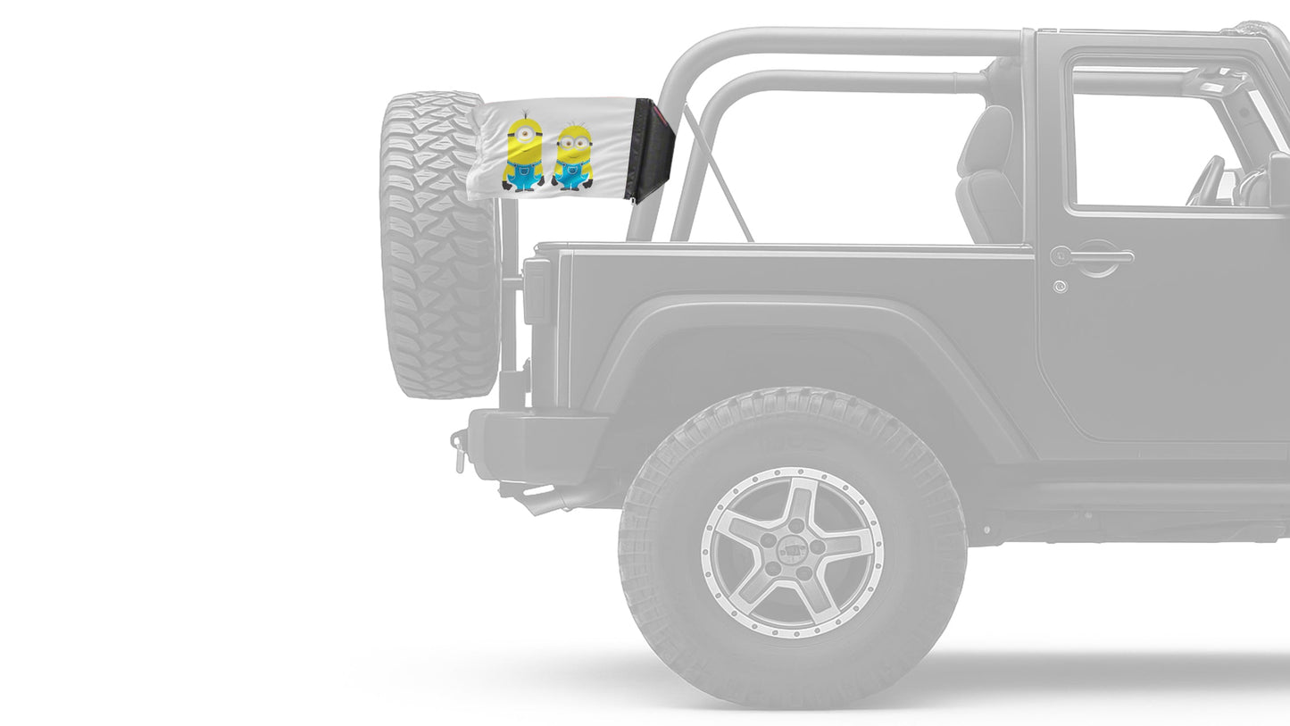 Minions 12"x18" Forever Wave Flag for Jeep Wrangler LJ 2003-2006
