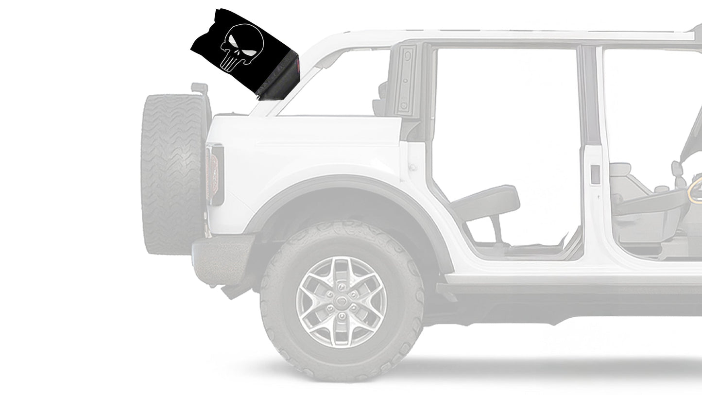 Punisher 12"x18" Forever Wave Flag for Bronco