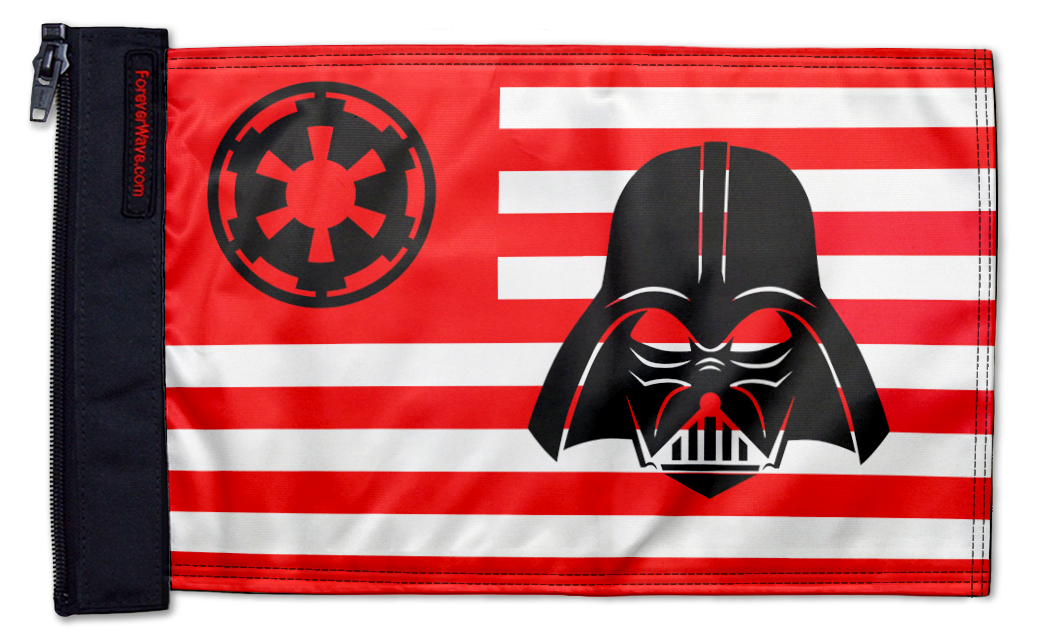 Star Wars Vader Imperial 12"x18" Forever Wave Flag for Jeep Wrangler JKU 4-Door 2007-2018