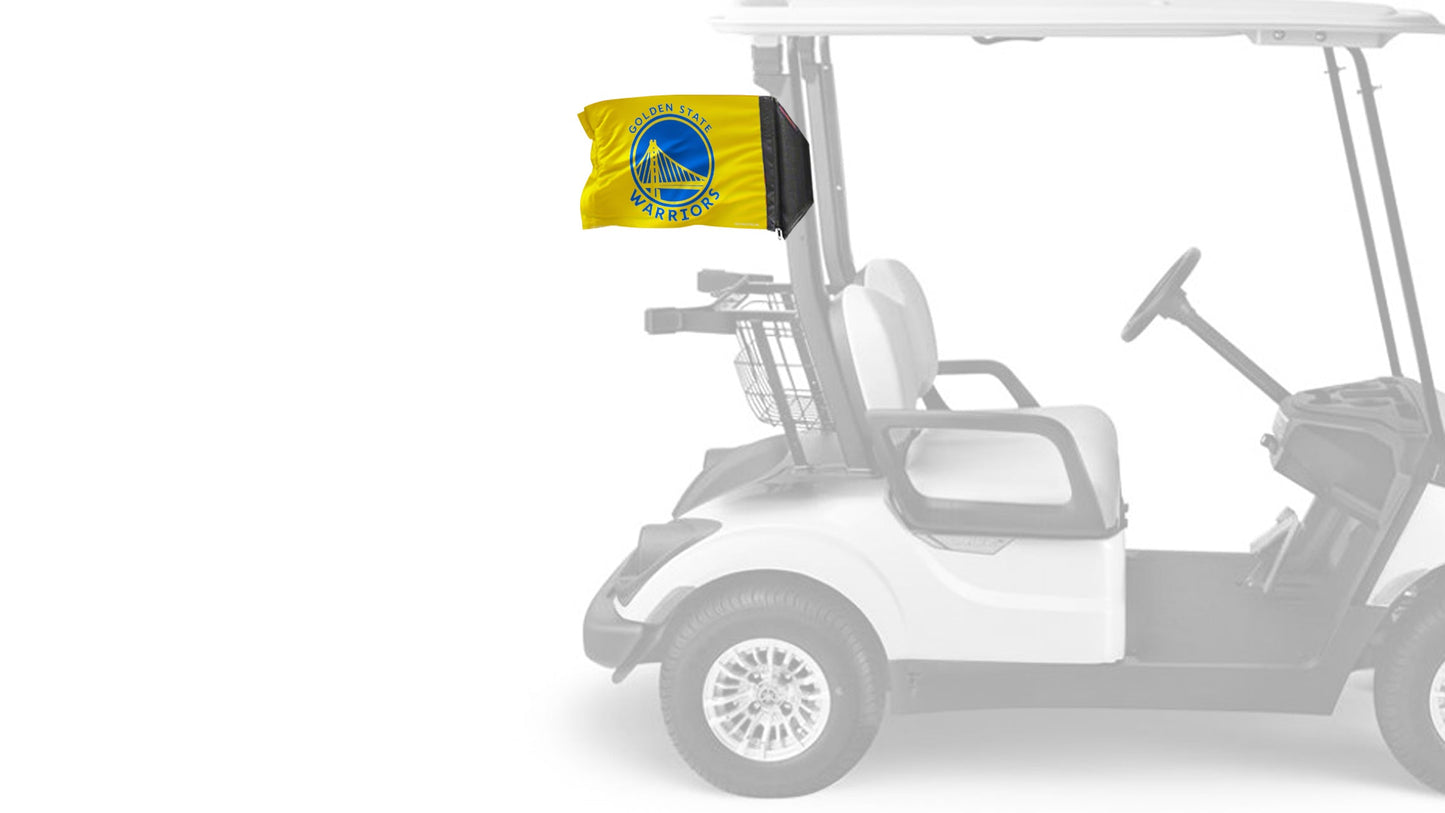 Golden State Warriors 11"x17" Forever Wave Flag for Golf Carts