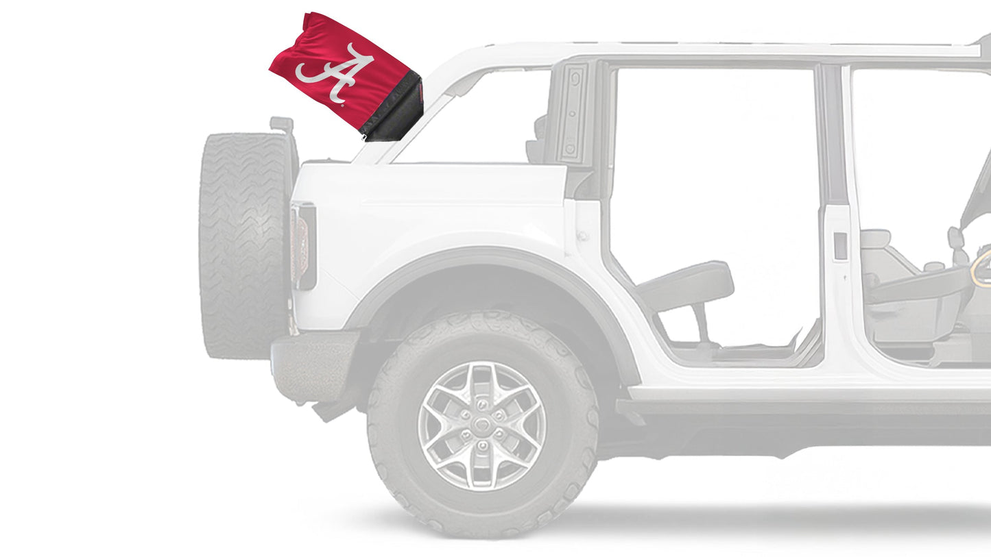 Alabama A  Red11"x17" Forever Wave Flag for Bronco