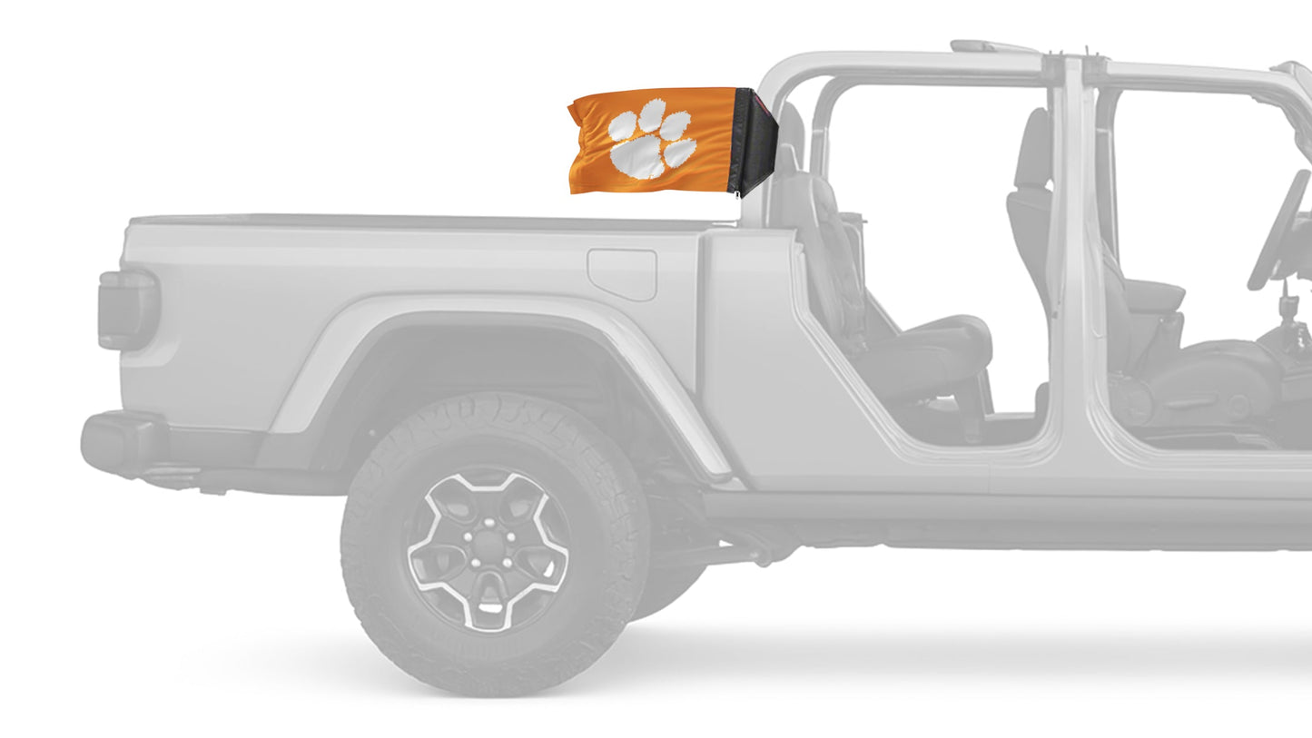 Clemson 11"x17" Forever Wave Flag for Jeep Gladiator JT