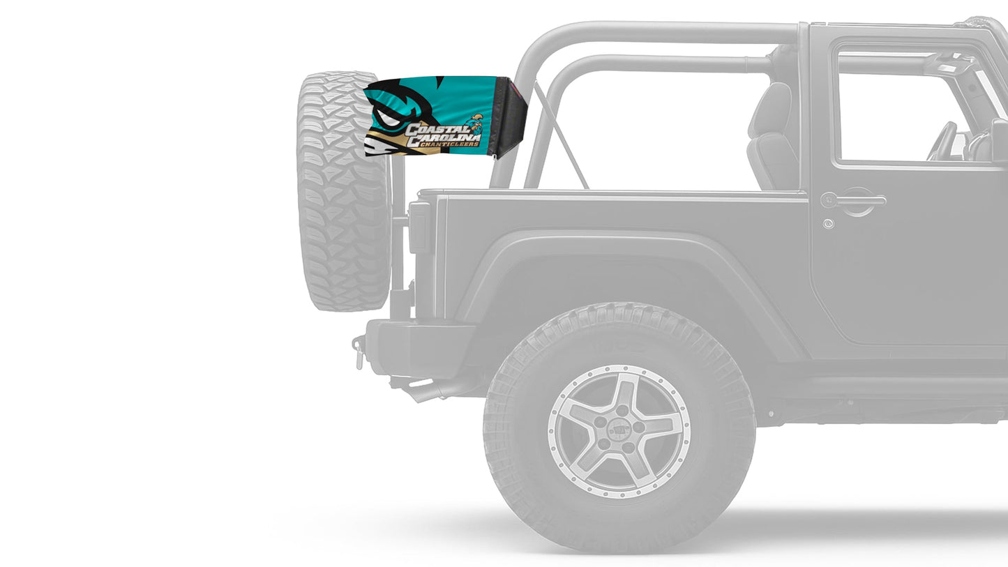 Coastal Carolina 11"x17" Forever Wave Flag for Jeep Wrangler JKU 4-Door 2007-2018