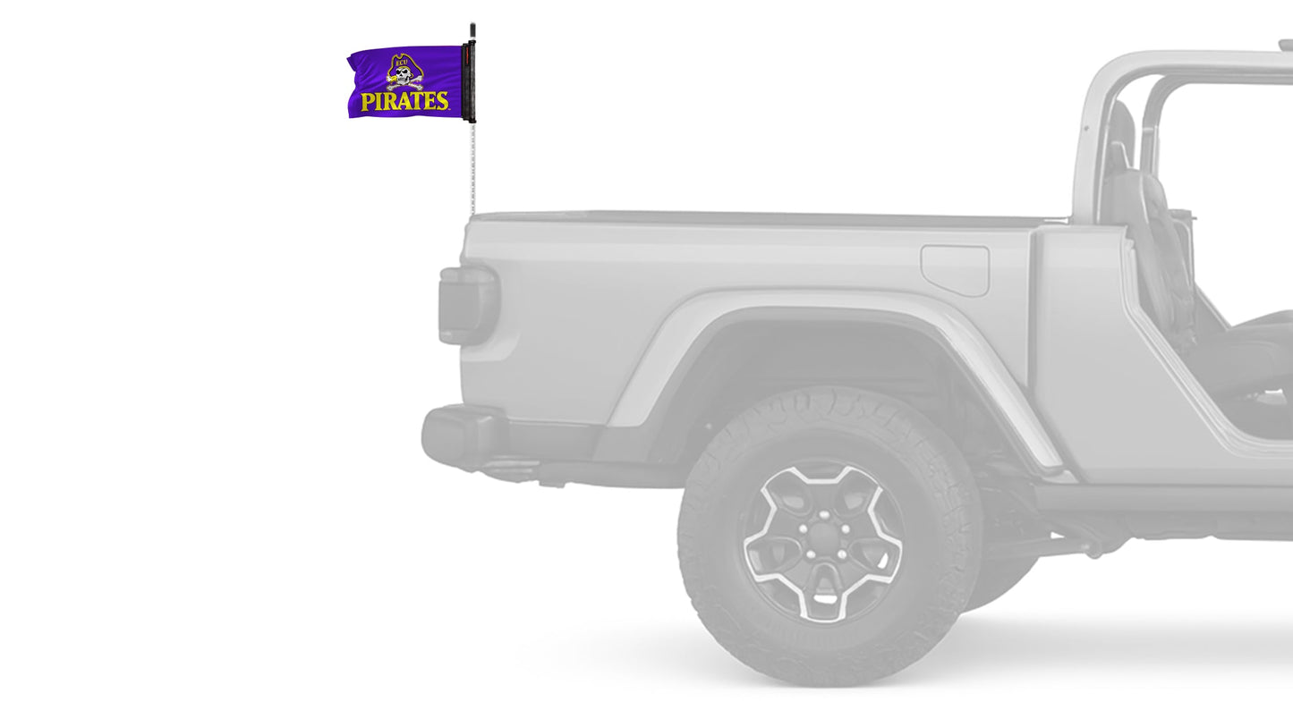 East Carolina 11"x17" Forever Wave Flag for Jeep Wrangler JL 2-Door 2018-Present
