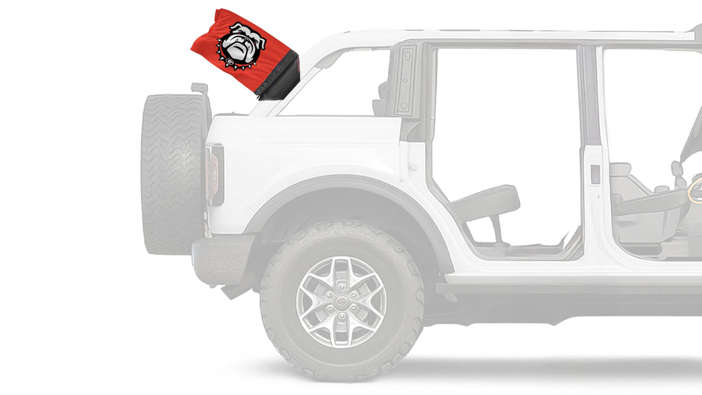 Georgia Bulldog 11"x17" Forever Wave Flag for Bronco