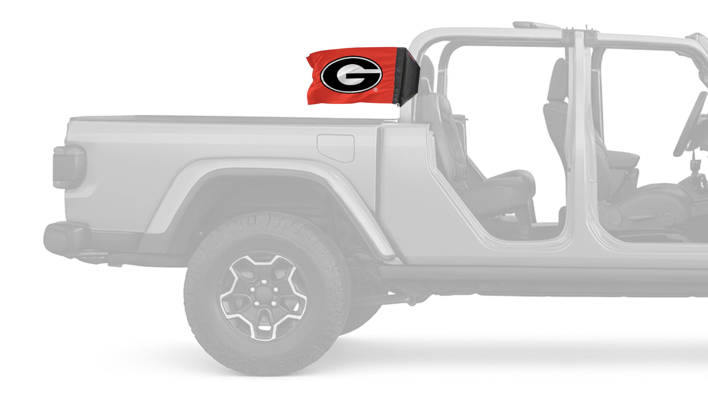 Georgia Bulldog 11"x17" Forever Wave Flag for Jeep Gladiator JT